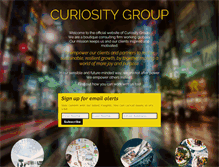 Tablet Screenshot of curiositygroup.com